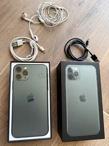 iPhone 11 Pro 256GB (Midnight Green) -  with Apple Original Chargers and Earpots