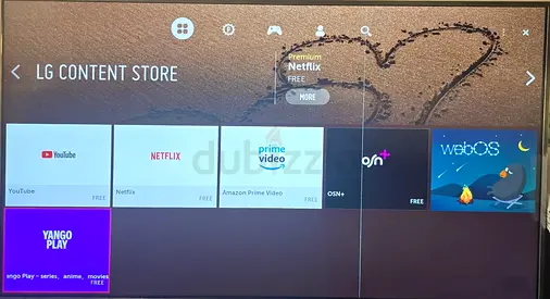 LG 55 Smart LED TV (webOS) - Working, Minor Screen Line