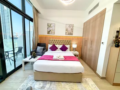 An Newly Furnished Studio in Azizi Riviera-37, Meydan