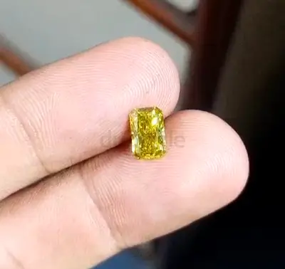 1.50ct yellow lab grown diamond
