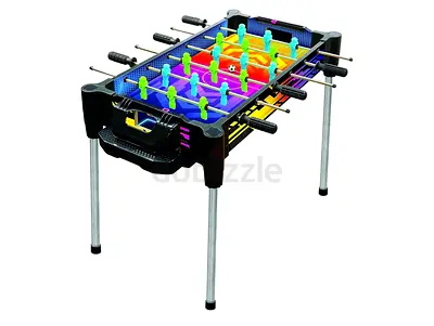 2-in-1 Kids Air Hockey and Table Football Combo - Foldable Legs, Portable Game Table