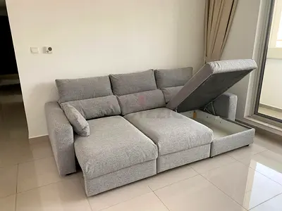 Ikea Eskelstuna L shape sofa bed Gray