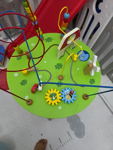 Wooden Rollercoaster Activity Table for Toddlers - Viga