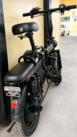 Foldable Electric Bike with Dual Seat — Good Condition