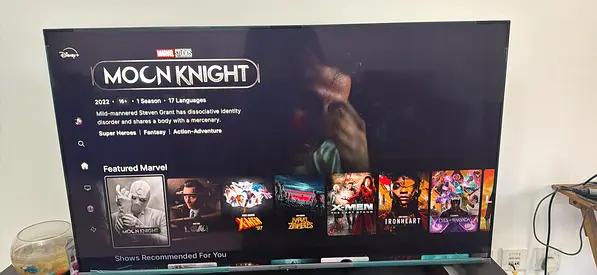 55 inch LED Smart TV on stand - Good working condition