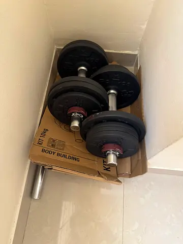 Adjustable Dumbbell Set with Bars and Plates10kg