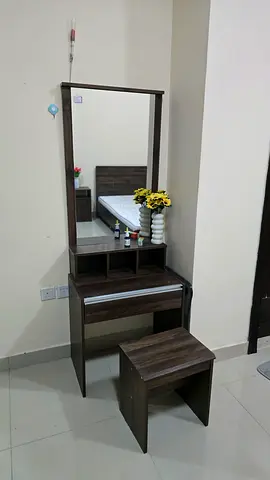 Bed and Mattress set with Mirror set