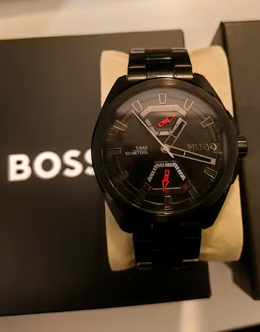 HUGO by Hugo Boss #EXIST All-Black Men’s Watch - Original Box