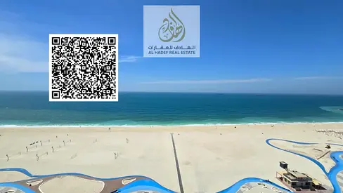 Two-bedroom apartment for annual rent in Corniche Residence Tower, with a direct sea view.