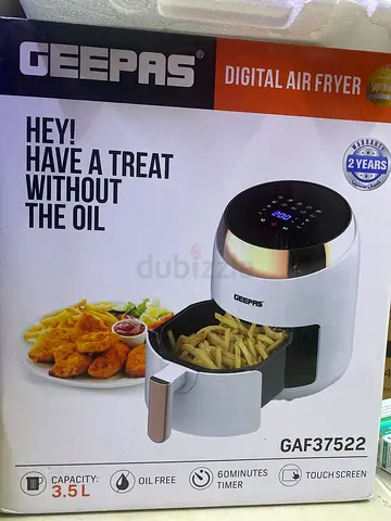 Geepas Digital Air Fryer GAF37522 - 3.5L, Touchscreen