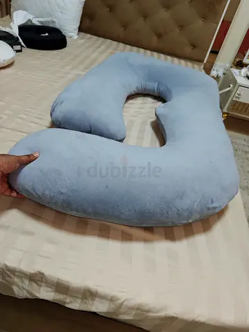 Large U-Shaped Body / Pregnancy Support Pillow - Light Grey
