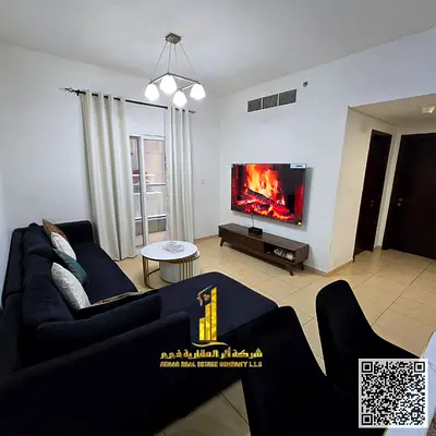 🏡 أفخم وأرقى شقة غرفة وصالة مفروشة بالكامل للإيجار الشهري في باريس تاور – النعيمية 2✨ 🔹 استمتع بالراحة والفخامة في برج سكني راقٍ ومتكامل الخدمات – م