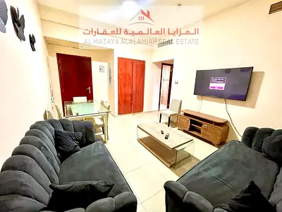 شقة مفروشة للايجار الشهري - غرفة و 2 حمام وصالة - الخان
