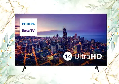 Philips 75 Inch Entertainment 6000 Series 4K Ultra HD LED Roku TV 75PUL6645