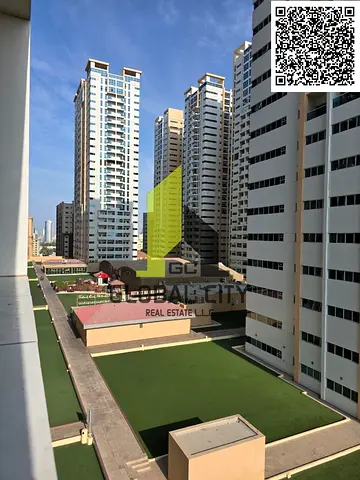شقة بغرفة نوم واحدة للبيع في أبراج عجمان وان، مطبخ مفتوح، مساحة 1050 قدم مربع، إطلالة على الحديقة، طابق سفلي، موقف سيارات، شقة شاغرة، 420,000