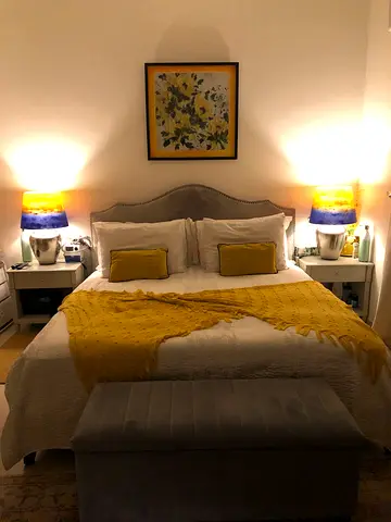 King size Mariina bed with 2 side tables