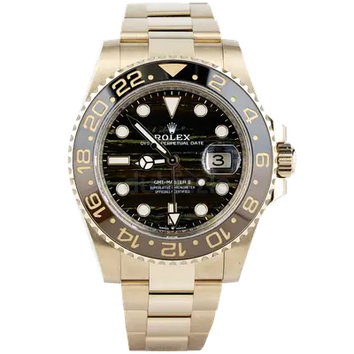 Rolex GMT-Master II Oyster Perpetual Date - Gold Bracelet, Black Dial