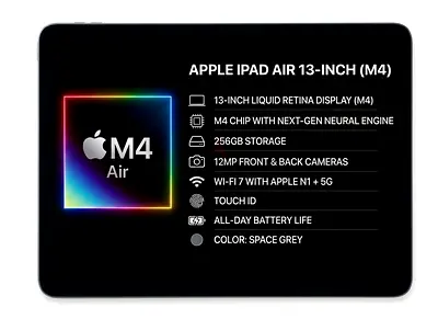 Apple iPad Air 13-inch (M4) - Space Grey, 256GB
