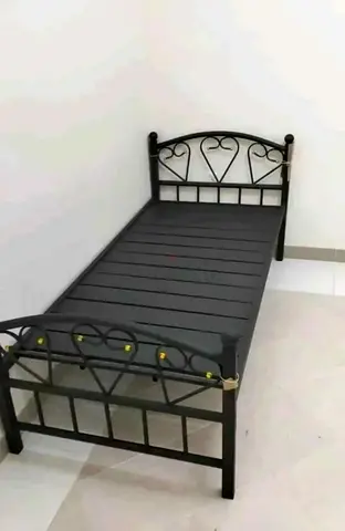 🛏️ New Heavy Duty Black Single Bed for Sale