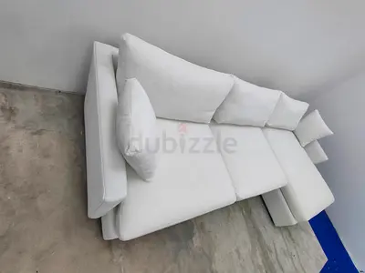 Top Quality crate and barrel white color lshape sofa for sale