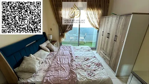 استديو بالجاردن سيتى مع بالكونه فرش نضيف جدا موقع ممتاز سهل المخرج لدبي وقريب من جميع الخدمات مفروش شامل الفواتير 3000 تأمين 500 مسترد