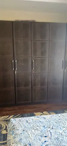 Bedroom set Large Dark Wood Wardrobe / Armoire - 5-Door Spacious Closet