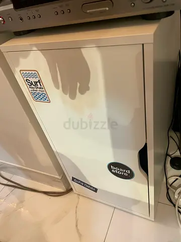IKEA Cabinet with Door – White with surf stickers