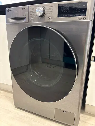 LG Front Load Washer - Silver, Good Condition