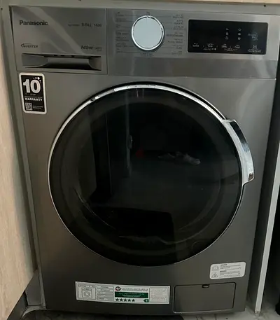Panasonic Front Load Washer 8kg - Inverter, Grey