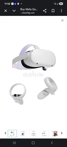 Meta Quest 2 (White) VR Headset with Controllers - Good Condition