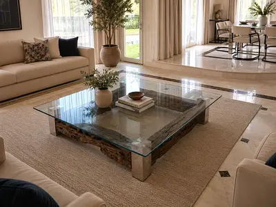 Available high quality marina home coffee table like a new