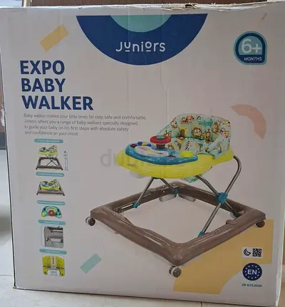 Juniors Expo Baby Walker - Foldable, 6+ months, Good Condition. Cleaned,  Washed, Packed