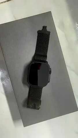 Used black Apple watch ultra 3 GPS with black metal mesh wrist band, purchase on September 27th 2025