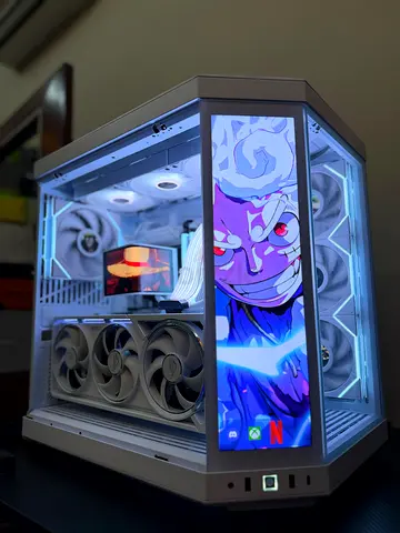 Ultimate White Gaming PC – RTX 5080 | Ryzen 9 9950X3D | HYTE Y70 Touch