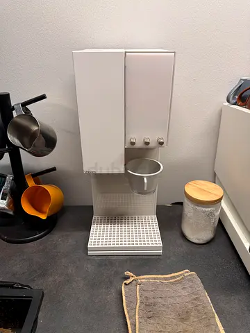 Compact Capsule Coffee Machine — Light Grey, Good Condition