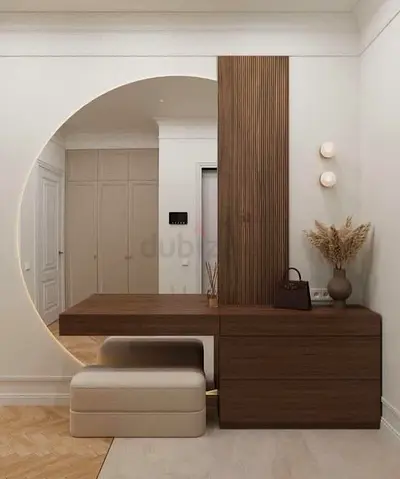 Customize Hallway Console Table with Mirror Panel and Storage Drawers