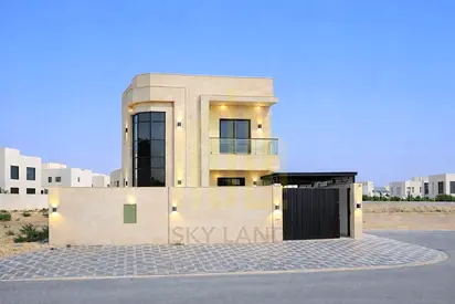 A villa for sale in Ajman, ready to move in, including all registration and ownership fees. Located near Sheikh Mohammed Bin Zayed Road. Freehold owne