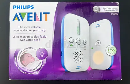 Philips Avent DECT Baby Monitor (SCD501) – Excellent Condition, Boxed original price AED 299