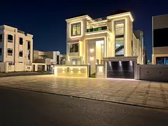 Your dream corner villa, on two main streets, two floors and a roof, on Sheikh Mohammed bin Zayed Ro