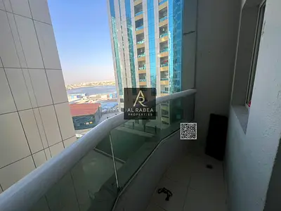 Two bedrooms and a living room for annual rent in Ajman, Orient Towers, large spaces