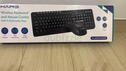 HANGS Wireless Keyboard and Mouse Combo (2.4GHz) - New/Unused in Box