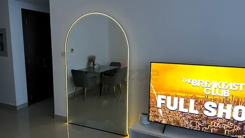 Mirror with LED light