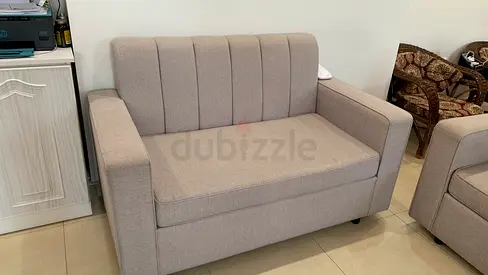 Urgent sale Light grey 2 seater fabric sofa