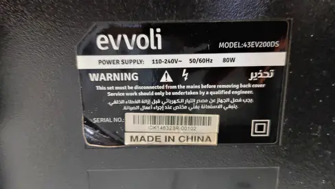 Evvoli 43EV200DS TV (43-inch) - Good Working Condition