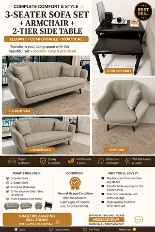 Complete Living Room set for sale