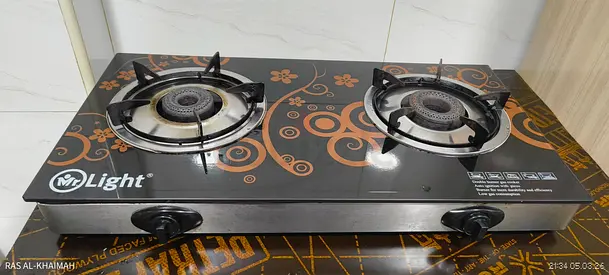 2-Burner Glass Top Gas Stove - MrLight