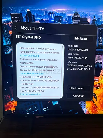 Samsung Crystal UHD 55 TV