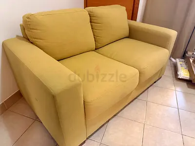 GOOD CONDITION 2 SEATER SOFA - GREEN