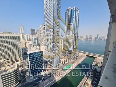 3 bedroom apartment for rent in Al Qasba with balcony 3 bathrooms free parking prime location flexible payment up to 6 cheques