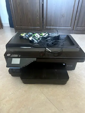 Ink cartridges + HP All-in-One Inkjet Printer (Used) - Includes Cables